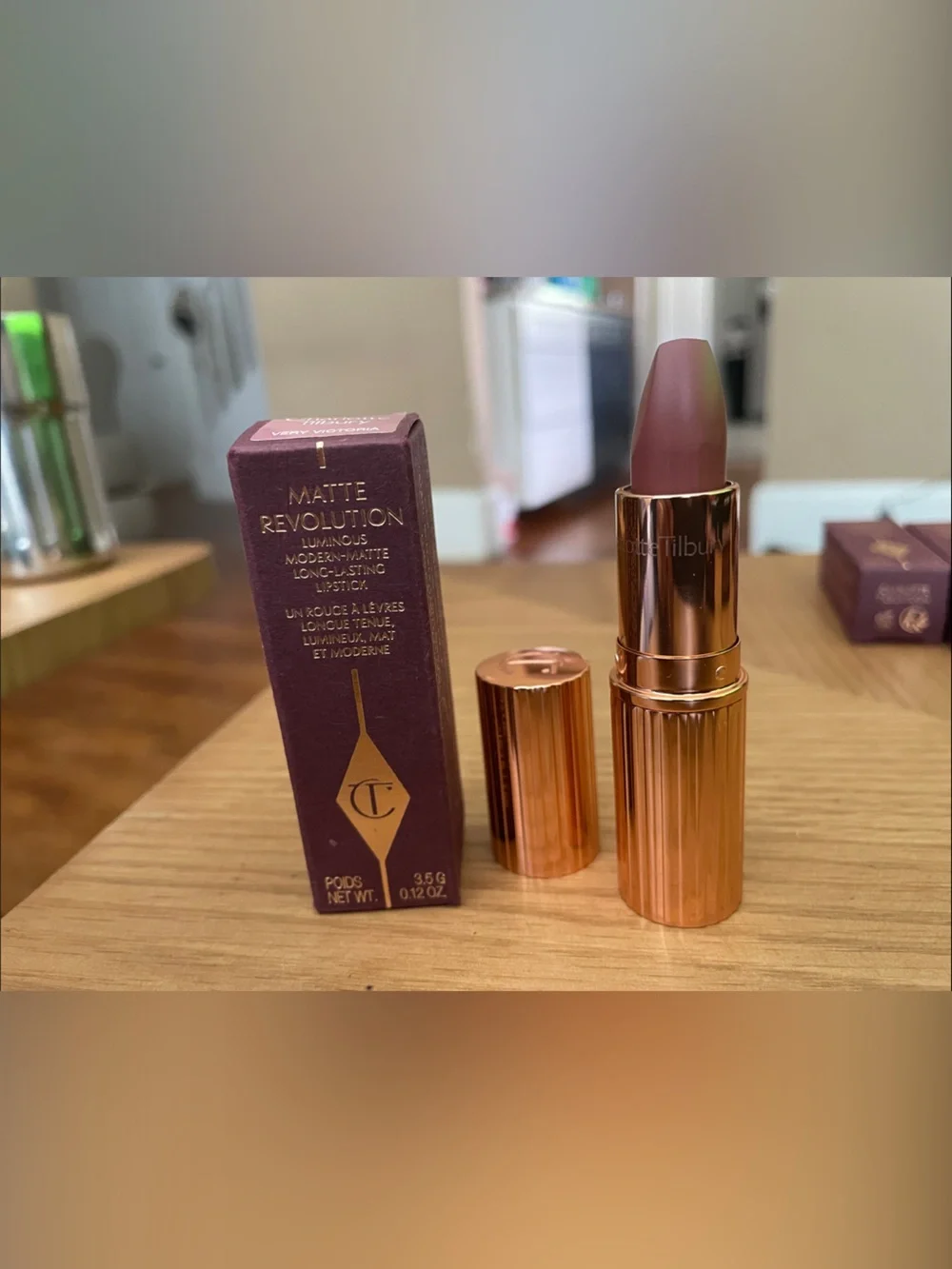 Charlotte Tilbury Matte Revolution Lipstick — Very Victoria (Mauve Pink)